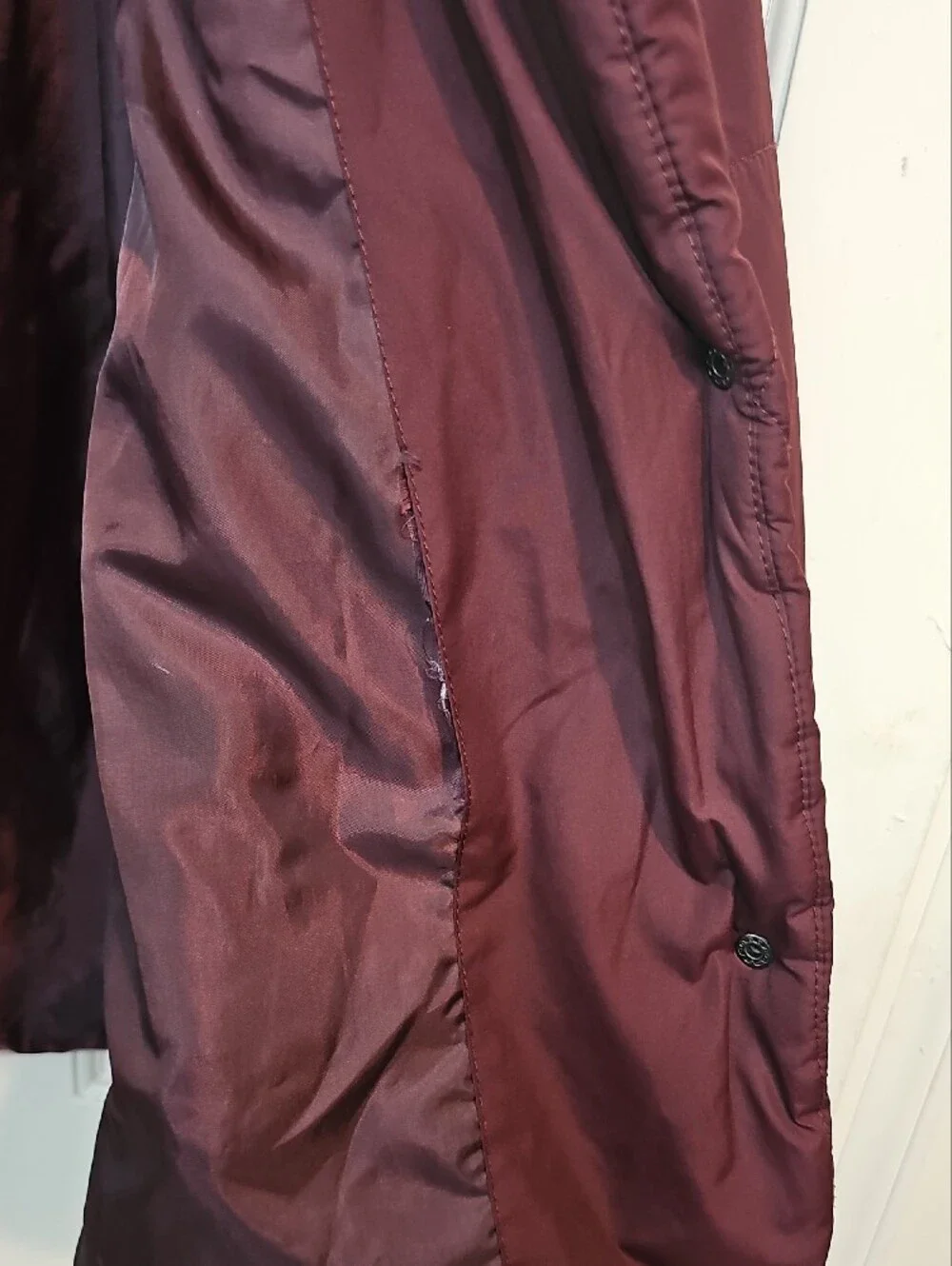 a new day Quilted Puffer Jacket - Burgundy
